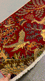 27225-Kashan Hand-Knotted/Handmade Persian Rug/Carpet Traditional/Authentic/Size: 3'5" x 2'1" /103cm x 64cm