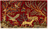 27225-Kashan Hand-Knotted/Handmade Persian Rug/Carpet Traditional/Authentic/Size: 3'5" x 2'1" /103cm x 64cm