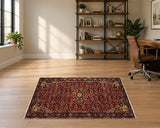 27242 Persian rug staged in office