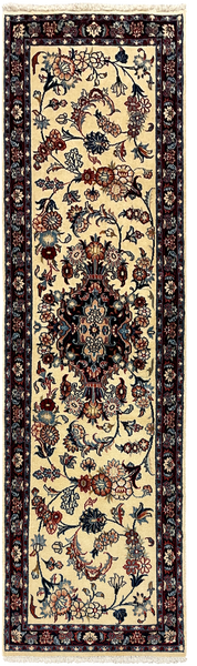 27250-Mashad Hand-Knotted/Handmade Persian Rug/Carpet Traditional Authentic/ Size: 6'10" x 1'11"/209cm x 59cm