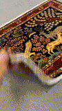 27255-Kashan Hand-Knotted/Handmade Persian Rug/Carpet Traditional/Authentic/Size: 3'3" x 2'4" /98cm x 70cm