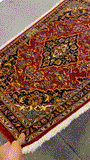 27256-Kashan Hand-Knotted/Handmade Persian Rug/Carpet Traditional/Authentic/Size: 3'3" x 2'1" /100cm x 64cm