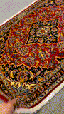 27257-Kashan Hand-Knotted/Handmade Persian Rug/Carpet Traditional/Authentic/Size: 3'4" x 2'2" /101cm x 67cm