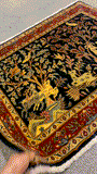 27258-Kashan Hand-Knotted/Handmade Persian Rug/Carpet Traditional/Authentic/Size: 3'3" x 2'7" /99cm x 80cm