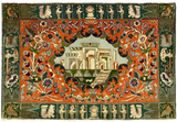 27261- Tabriz Persian Hand-knotted Carpet Authentic/Traditional Carpet/Rug/Size: 2'11" x 2'0"/89cm x 61cm