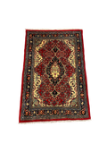 27264-Sarough Hand-Knotted/Handmade Persian Rug/Carpet Traditional Authentic/ Size: 3'3"x 2'4"/100cm x 70cm