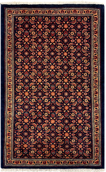 27270-Sarough Hand-Knotted/Handmade Persian Rug/Carpet Traditional Authentic/ Size: 4'1"x 2'6"/125cm x 75cm