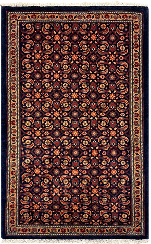 27270-Sarough Hand-Knotted/Handmade Persian Rug/Carpet Traditional Authentic/ Size: 4'1"x 2'6"/125cm x 75cm