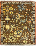 27275-Hamadan Hand-Knotted/Handmade Persian Rug/Carpet Tribal/Nomadic Authentic/ Size: 2'9" x 2'2"/85cm x 67cm