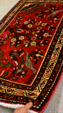 27279-Hamadan Hand-Knotted/Handmade Persian Rug/Carpet Tribal/Nomadic Authentic/ Size: 4'0" x 2'7"/122cm x 78cm