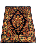 27280-Hamadan Hand-Knotted/Handmade Persian Rug/Carpet Tribal/Nomadic Authentic/ Size: 3'9" x 2'11"/115cm x 90cm