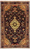 27281-Hamadan Hand-Knotted/Handmade Persian Rug/Carpet Tribal/Nomadic Authentic/ Size: 4'1" x 2'6"/124cm x 75cm