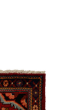 27283-Hamadan Hand-Knotted/Handmade Persian Rug/Carpet Tribal/Nomadic Authentic/ Size: 4'3" x 2'1"/130cm x 64cm