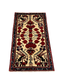 27285-Hamadan Hand-Knotted/Handmade Persian Rug/Carpet Tribal/Nomadic Authentic/ Size: 4'7" x 2'8"/111cm x 70cm