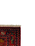 27286-Hamadan Hand-Knotted/Handmade Persian Rug/Carpet Tribal/Nomadic Authentic/ Size: 4'3" x 2'5"/130cm x 73cm