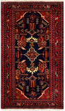 27286-Hamadan Hand-Knotted/Handmade Persian Rug/Carpet Tribal/Nomadic Authentic/ Size: 4'3" x 2'5"/130cm x 73cm