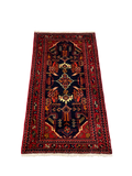27286-Hamadan Hand-Knotted/Handmade Persian Rug/Carpet Tribal/Nomadic Authentic/ Size: 4'3" x 2'5"/130cm x 73cm