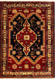 27287-Hamadan Hand-Knotted/Handmade Persian Rug/Carpet Tribal/Nomadic Authentic/ Size: 4'2" x 2'11"/127cm x 88cm