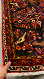 27290-Hamadan Hand-Knotted/Handmade Persian Rug/Carpet Tribal/Nomadic Authentic/ Size: 3'10" x 2'3"/117cm x 69cm