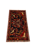 27290-Hamadan Hand-Knotted/Handmade Persian Rug/Carpet Tribal/Nomadic Authentic/ Size: 3'10" x 2'3"/117cm x 69cm