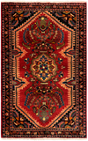 27291-Hamadan Hand-Knotted/Handmade Persian Rug/Carpet Tribal/Nomadic Authentic/ Size: 4'2" x 2'7"/127cm x 78cm