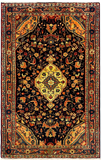 27292-Hamadan Hand-Knotted/Handmade Persian Rug/Carpet Tribal/Nomadic Authentic/ Size: 4'0" x 2'6"/123cm x 75cm