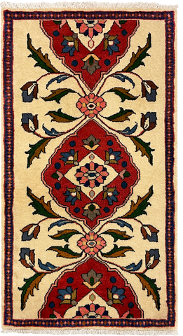 27293-Sarough Hand-Knotted/Handmade Persian Rug/Carpet Traditional Authentic/ Size:  4'1"x 2'2"/125cm x 67cm