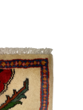 27294-Sarough Hand-Knotted/Handmade Persian Rug/Carpet Traditional Authentic/ Size: 4'1"x 2'2"/125cm x 67cm