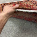 27295-Hamadan Hand-Knotted/Handmade Persian Rug/Carpet Tribal/Nomadic Authentic/ Size: 3'10" x 2'4"/118cm x 72cm