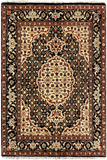 27319-Moud Handmade /Hand-Knotted Persian Rug/Traditional/Carpet Authentic/ Size: 3'6" x 2'4" /107cm x 72cm