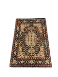 27319-Moud Handmade /Hand-Knotted Persian Rug/Traditional/Carpet Authentic/ Size: 3'6" x 2'4" /107cm x 72cm