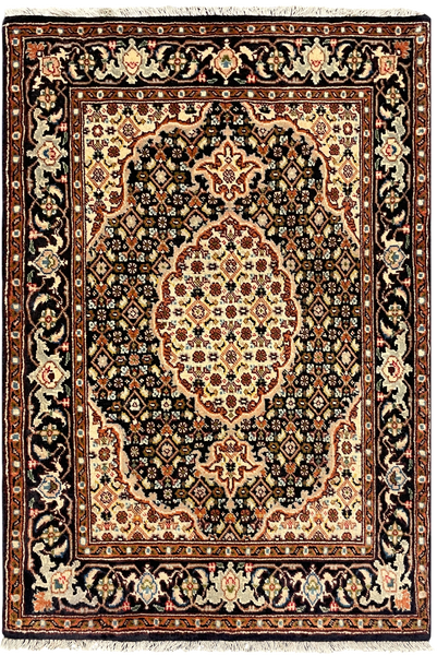 27320-Moud Handmade /Hand-Knotted Persian Rug/Traditional/Carpet Authentic/ Size: 3'6" x 2'4" /109cm x 73cm