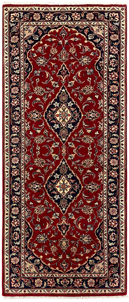 27333-Kashan Hand-Knotted/Handmade Persian Rug/Carpet Traditional/Authentic/Size: 6'6" x 2'9" /199cm x 83cm
