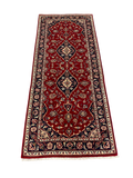 27333-Kashan Hand-Knotted/Handmade Persian Rug/Carpet Traditional/Authentic/Size: 6'6" x 2'9" /199cm x 83cm