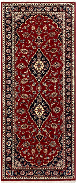 27334-Kashan Hand-Knotted/Handmade Persian Rug/Carpet Traditional/Authentic/Size: 6'8" x 2'9" /202cm x 83cm