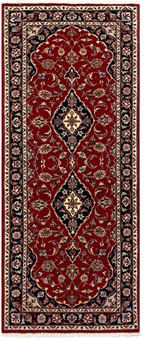 27334-Kashan Hand-Knotted/Handmade Persian Rug/Carpet Traditional/Authentic/Size: 6'8" x 2'9" /202cm x 83cm