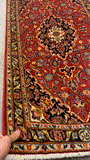 27340-Kashan Hand-Knotted/Handmade Persian Rug/Carpet Traditional/Authentic/Size: 4'6" x 2'2" /137cm x 68cm