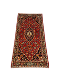 27340-Kashan Hand-Knotted/Handmade Persian Rug/Carpet Traditional/Authentic/Size: 4'6" x 2'2" /137cm x 68cm