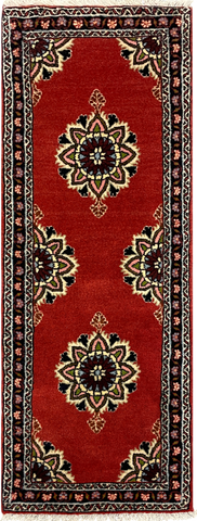 27341-Bidjar Hand-Knotted/Handmade Persian Rug/Carpet Traditional/ Authentic/ Size: 3'10"x 1'5"/117cm x 44cm