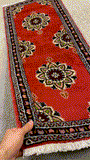 27343-Bidjar Hand-Knotted/Handmade Persian Rug/Carpet Traditional/ Authentic/ Size:3'9"x 1'6"/115cm x 46cm