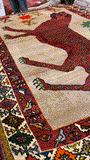 27367-Ghashgai Hand-Knotted/Handmade Persian Rug/Tribal/ Nomadic/Authentic/ Size:8'0" x 4'10"/244cm x 147cm