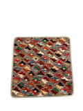 27499 - Kelim Hand-Woven/Flat Weaved/Handmade Afghan Kelim Pillow Cover/Carpet Tribal/Nomadic Authentic/Size: 1'6" x 1'6" /46cm x 46cm
