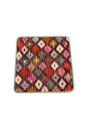 27500- Kelim Hand-Woven/Flat Weaved/Handmade Afghan Kelim Pillow Cover/Carpet Tribal/Nomadic Authentic/Size: 1'6" x 1'6" /46cm x 46cm