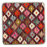 27500- Kelim Hand-Woven/Flat Weaved/Handmade Afghan Kelim Pillow Cover/Carpet Tribal/Nomadic Authentic/Size: 1'6" x 1'6" /46cm x 46cm