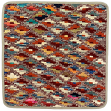 27508- Kelim Hand-Woven/Flat Weaved/Handmade Afghan Kelim Pillow Cover/Carpet Tribal/Nomadic Authentic/Size: 1'6" x 1'6" /46cm x 46cm