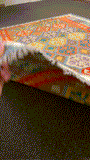 27510- Kelim Hand-Woven/Flat-Weaved/Afghan Kelim/Carpet Modren/Nomadic Authentic/Size: 9'9" x 6'5"/297cm x 196cm