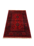 27520 - Khal Mohammad Hand-Knotted/Handmade Afghan Rug/Carpet/Traditional/Authentic/Size: 5'0" x 3'4"/152cm x 102cm