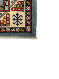 27525-Kazak Hand-Knotted/Handmade Afghan Rug/Carpet Tribal/Nomadic Authentic/ Size: 5'9" x 3'10"/175cm x 117cm