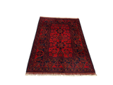 27528 - Khal Mohammad Hand-Knotted/Handmade Afghan Rug/Carpet/Traditional/Authentic/Size: 4'8" x 3'4"/142cm x 102cm