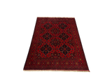 27529 - Khal Mohammad Hand-Knotted/Handmade Afghan Rug/Carpet/Traditional/Authentic/Size: 4'9" x 3'4"/145cm x 102cm
